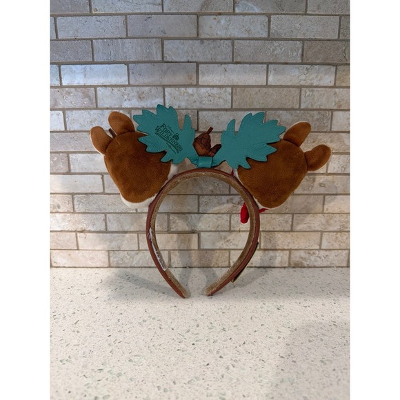 Disney 50th Anniversary Fort Wilderness Chip & Dale Christmas Ears Headband - Picture 2 of 3